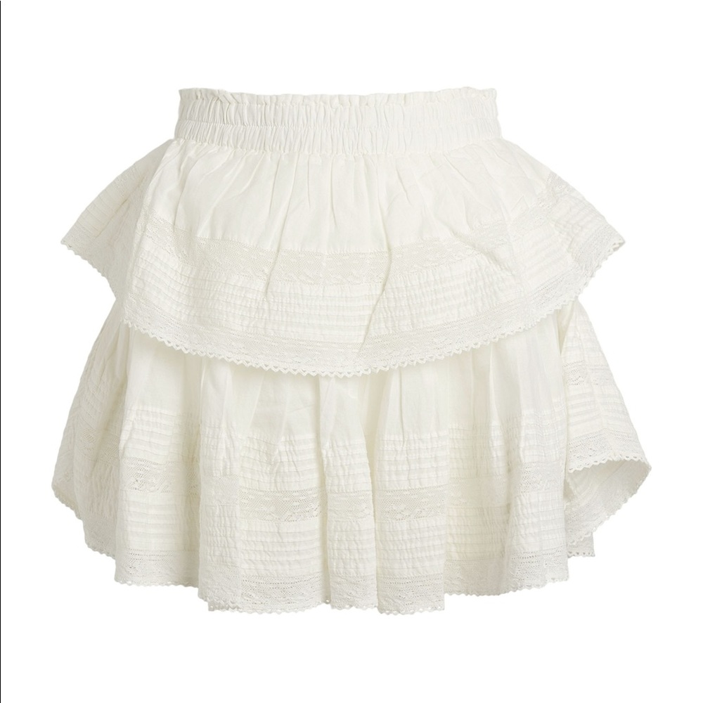 LOVESHACKFANCY RUFFLE MINI SKIRT SIZE XS